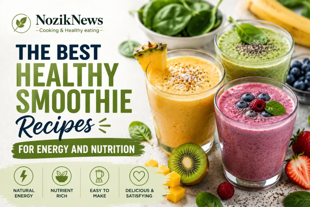 The Best Healthy Smoothie Recipes for Energy and Nutrition