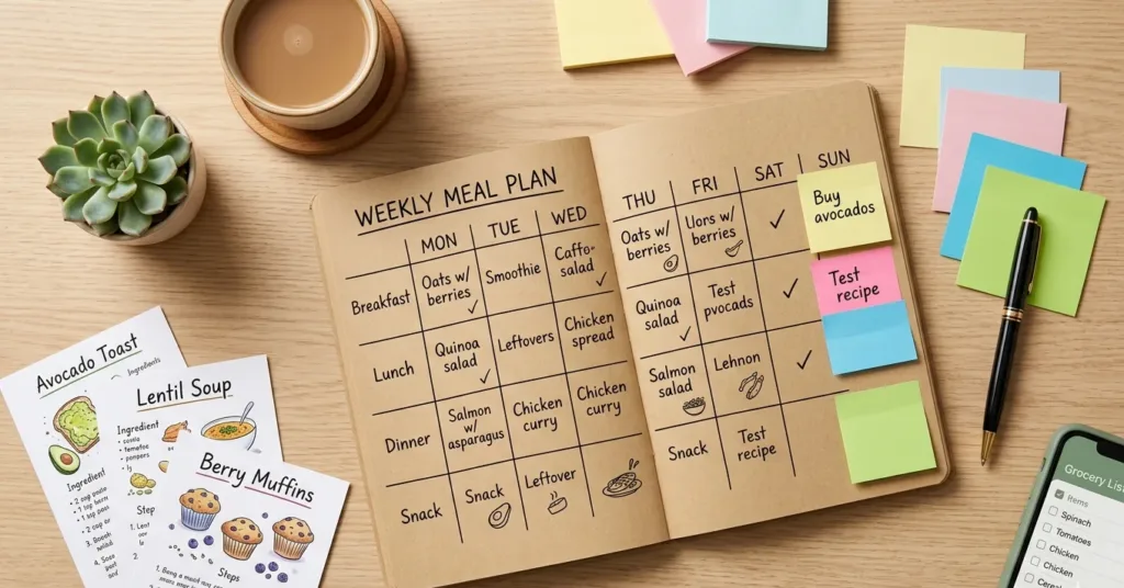 How to Meal Plan for the Week: A Stress-Free System That Actually Works